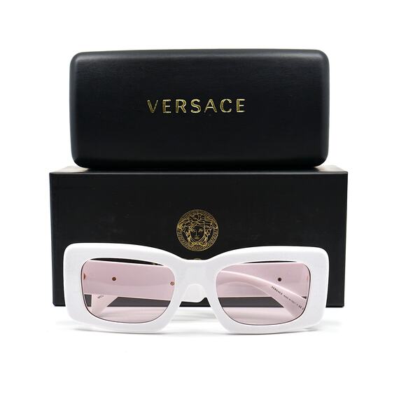 NEW VERSACE VE4444U 314/5 WHITE PINK AUTHENTIC SUNGLASSES - Picture 3 of 15